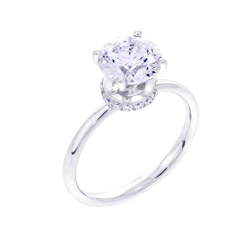 Round Brilliant Cut Lab Created Diamond Engagement Ring LR12992ARD2.00
